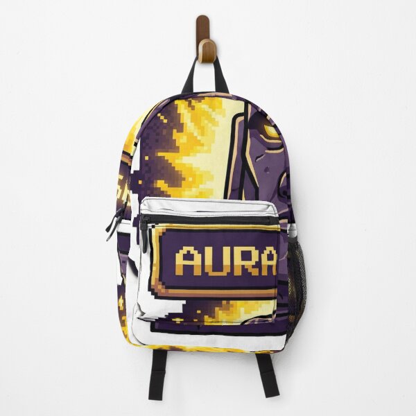 Item preview, Aura 9999+ Sticker | Funny Sarcastic Moai Max  Aura RPG Stat Meme Trending Gaming Sticker designed and sold by ChaosAndChill.