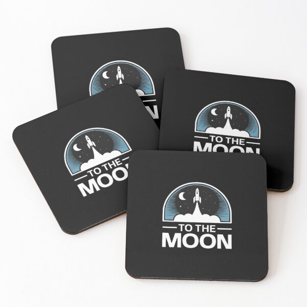 Item preview, Rocket to the Moon – Minimal Space Design designed and sold by YounexxART.