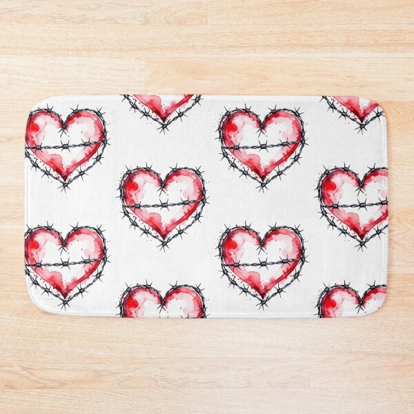 Item preview, Captive heart, red barbed wire designed and sold by LiskoDesign.