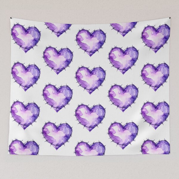 Item preview, Captive heart, purple barbed wire designed and sold by LiskoDesign.