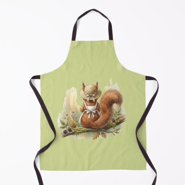 Item preview, Watercolor Squirrel Sitting Back – Cute Woodland Art designed and sold by EnlightArt.