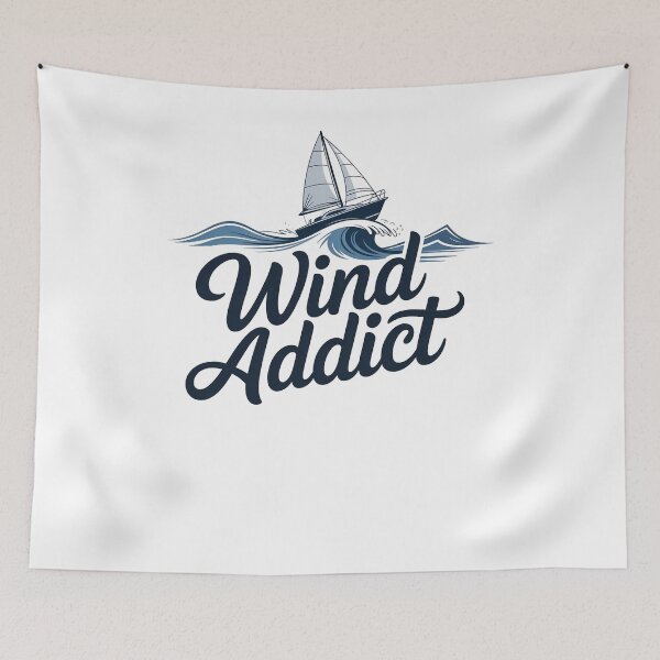 Item preview, Wind Addict Sailboat Ocean Adventure designed and sold by WikaKowalczyk.