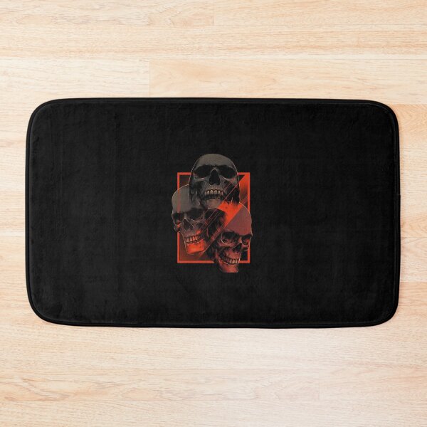 Item preview, Triple Threat Skulls - Bold Red and Black Urban Graphic designed and sold by UrbanCanvas 111.