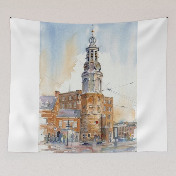 Item preview, Munttoren Tower Amsterdam designed and sold by caracatita75.