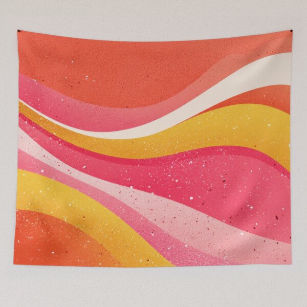 Item preview, Colorful wave pattern on a surface designed and sold by anytka.