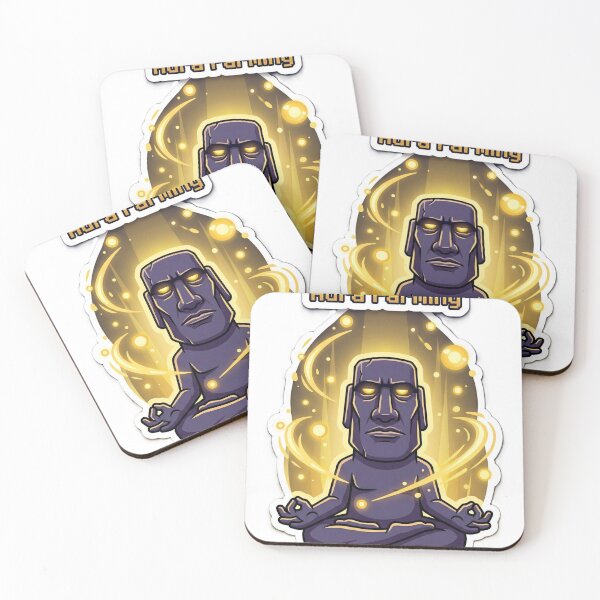 Item preview, Currently Aura Farming Sticker | Funny Sarcastic  Moai Statue RPG Meme Trending Humor Sticker designed and sold by ChaosAndChill.