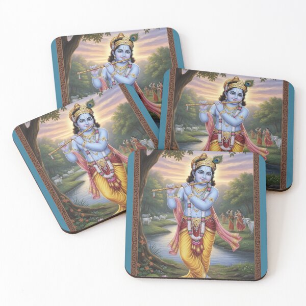Item preview, Shri Krishna Hindu Spiritual Sticker PNG designed and sold by SouravDesigns.