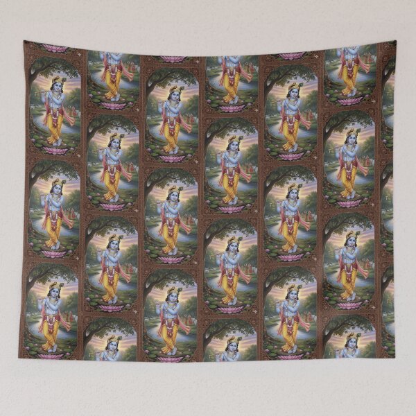 Item preview, Shri Krishna Hindu Spiritual Sticker PNG designed and sold by SouravDesigns.
