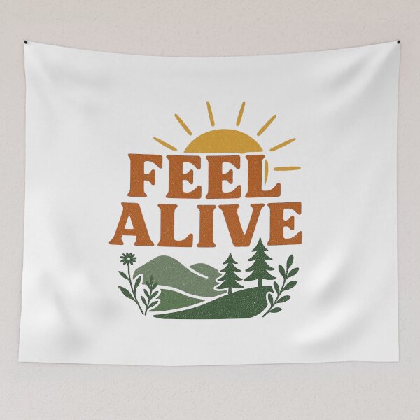 Item preview, Feel Alive Fitness Minimal Design designed and sold by echoink-studio.