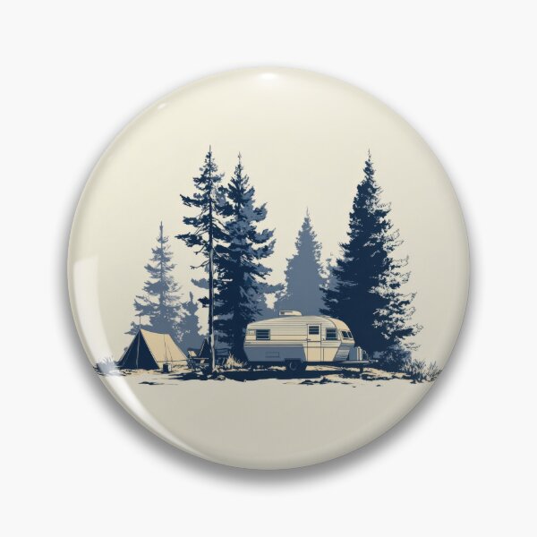 Item preview, Trailer camping by the forest designed and sold by anytka.