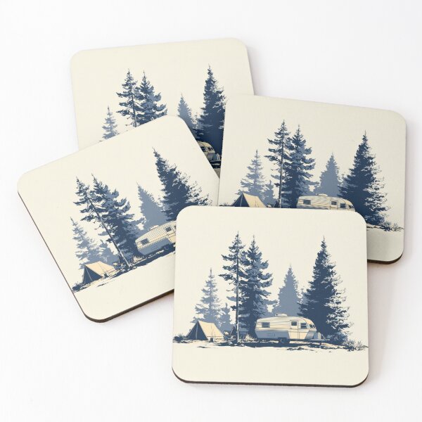 Item preview, Trailer camping by the forest designed and sold by anytka.
