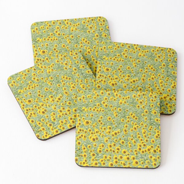 Item preview, Sunflower Field Landscape – Endless Yellow Flowers Pattern Nature Aesthetic Wall Art designed and sold by onubi.