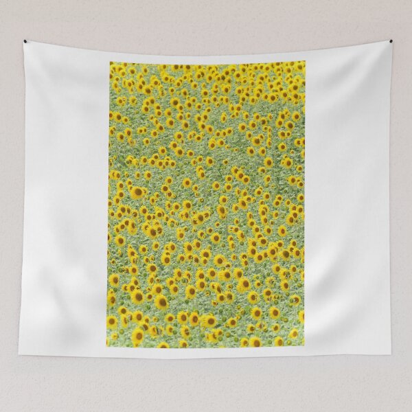 Item preview, Sunflower Field Landscape – Endless Yellow Flowers Pattern Nature Aesthetic Wall Art designed and sold by onubi.