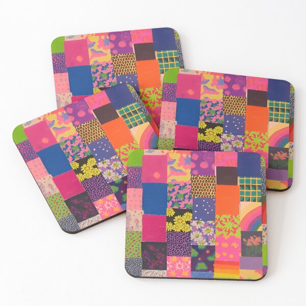 Item preview, Vibrant Pattern Collage – Colorful Aesthetic Design designed and sold by Rangmanch.