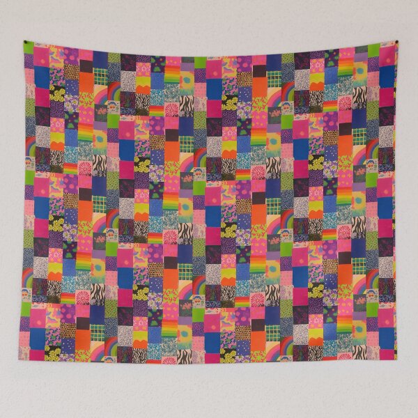 Item preview, Vibrant Pattern Collage – Colorful Aesthetic Design designed and sold by Rangmanch.