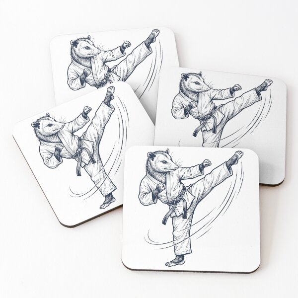 Item preview, Vintage Opossum Doing Karate Martial Art Animal Lover designed and sold by TerryConnells.