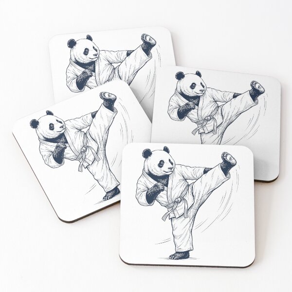 Item preview, Vintage Panda Doing Karate Martial Art Animal Lover designed and sold by TerryConnells.