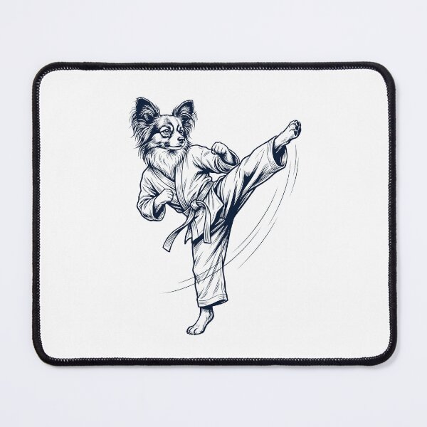 Item preview, Vintage Papillon Doing Karate Martial Art Dog Lover designed and sold by TerryConnells.