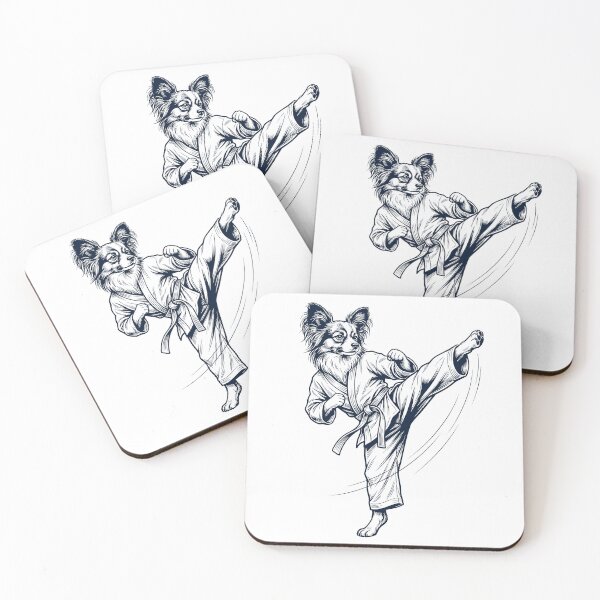 Item preview, Vintage Papillon Doing Karate Martial Art Dog Lover designed and sold by TerryConnells.