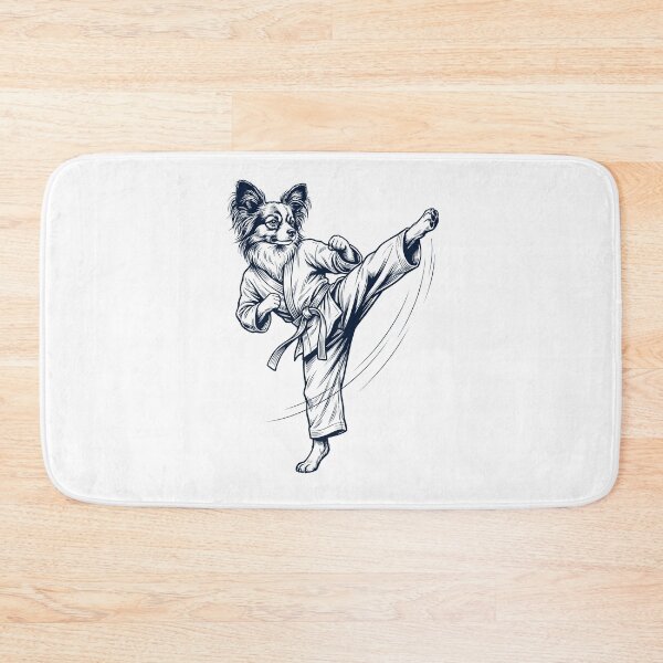 Item preview, Vintage Papillon Doing Karate Martial Art Dog Lover designed and sold by TerryConnells.