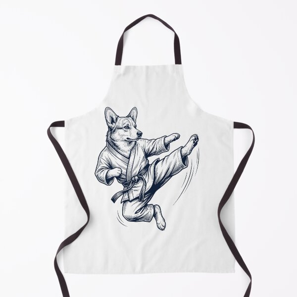 Item preview, Vintage Pembroke Welsh Corgi Doing Karate Martial Art Dog Lover designed and sold by TerryConnells.