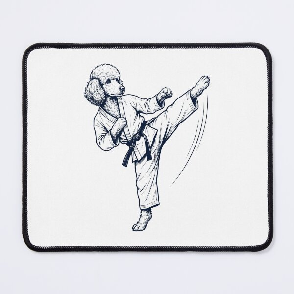 Item preview, Vintage Poodle Doing Karate Martial Art Dog Lover designed and sold by TerryConnells.
