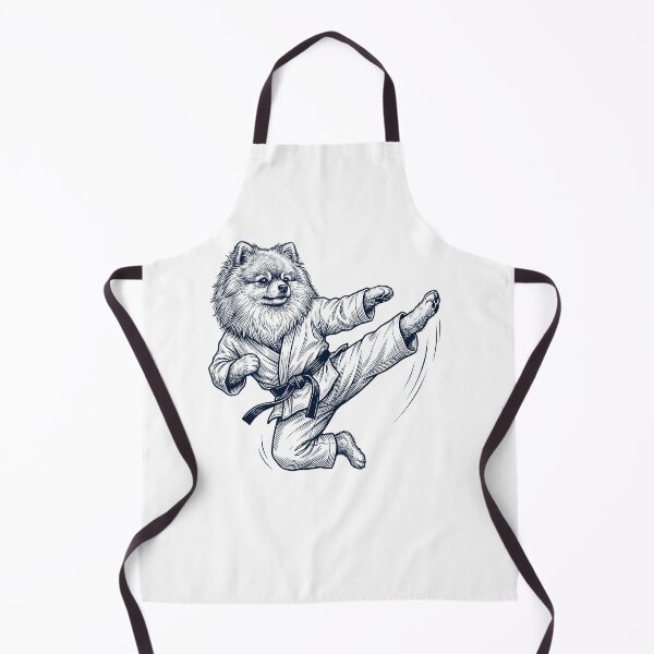Item preview, Vintage Pomeranian Doing Karate Martial Art Dog Lover designed and sold by TerryConnells.