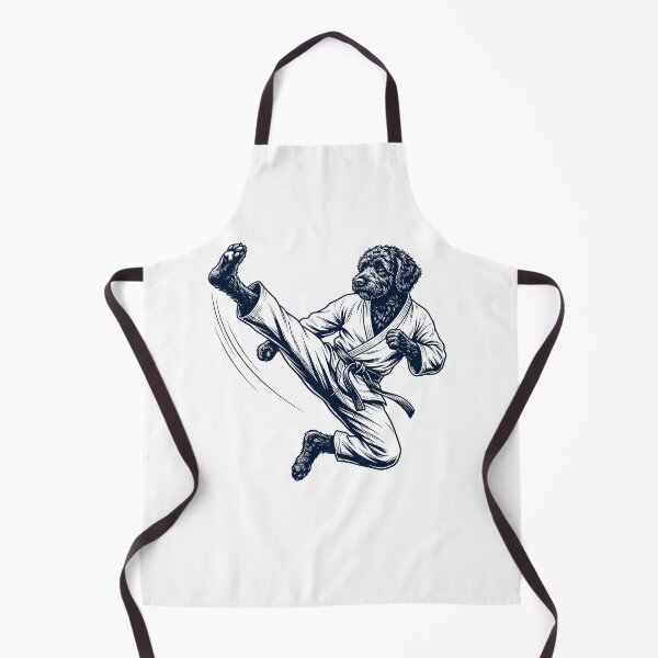 Item preview, Vintage Portuguese Water Dog Doing Karate Martial Art Dog Lover designed and sold by TerryConnells.
