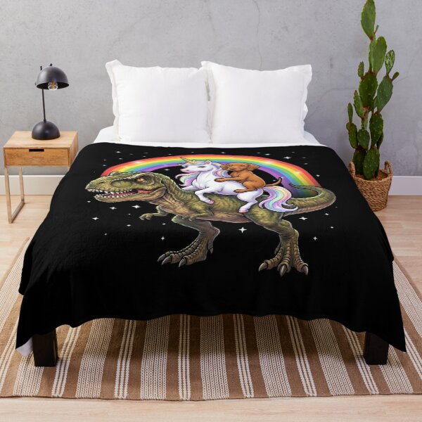 Item preview, Rainbow Vizsla Unicorn T Rex Dinosaur Dog Lover designed and sold by DoodleTortle.