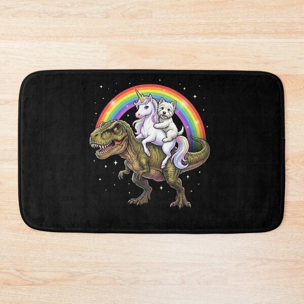 Item preview, Rainbow West Highland White Terrier Unicorn T Rex Dinosaur Dog Lover designed and sold by DoodleTortle.
