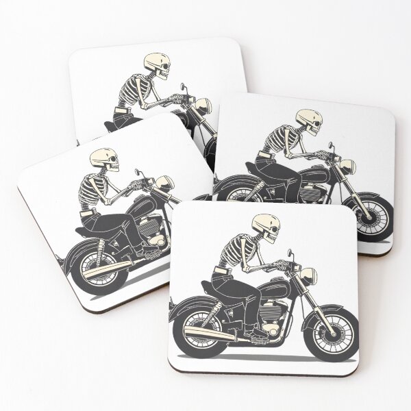 Item preview, Skeleton Rider – Dead Fast Motorcycle Graphic designed and sold by Kavya Art.