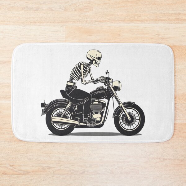 Item preview, Skeleton Rider – Dead Fast Motorcycle Graphic designed and sold by Kavya Art.