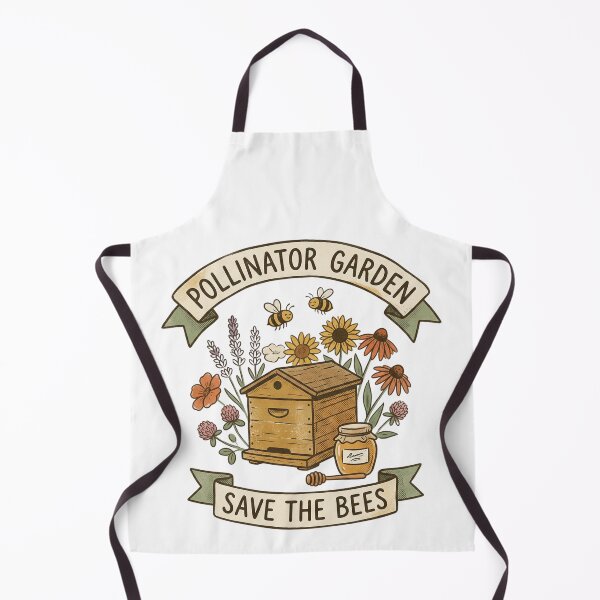 Item preview, Pollinator Garden Save the Bees - Beekeeping Art designed and sold by MarchyStudio.