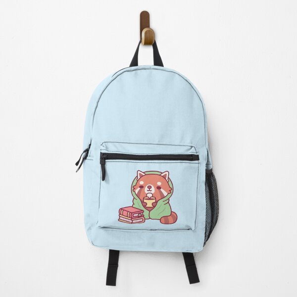 Item preview, Cute Red Panda Chilling With Tea And Books designed and sold by rustydoodle.