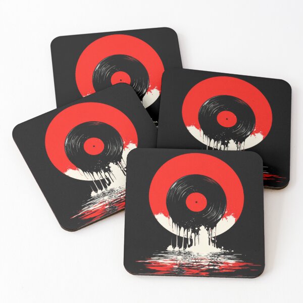Item preview, Record art with red circle design designed and sold by anytka.