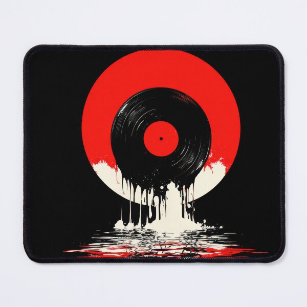 Item preview, Record art with red circle design designed and sold by anytka.