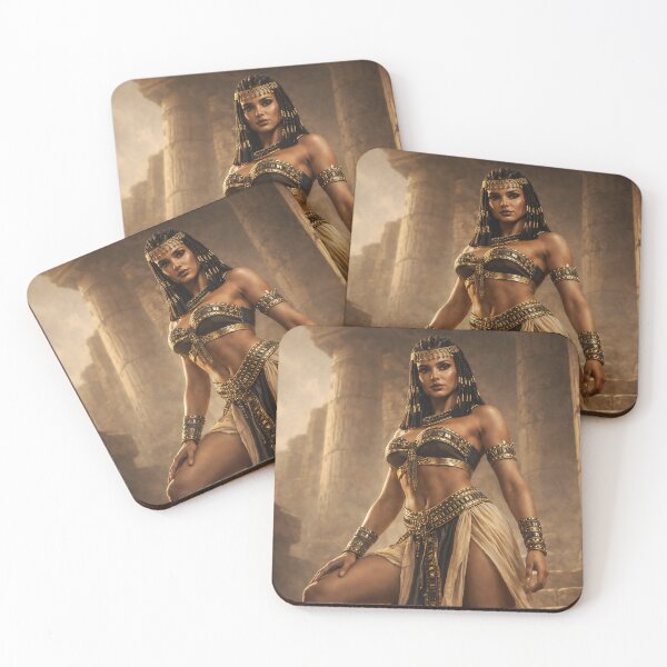 Item preview, Desert Warrior Queen – Powerful Full Body Gold Fantasy Art designed and sold by thor81pl.
