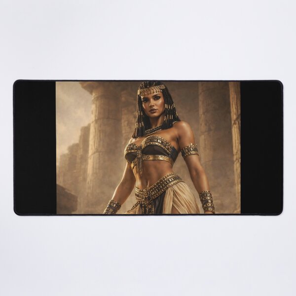Item preview, Desert Warrior Queen – Powerful Full Body Gold Fantasy Art designed and sold by thor81pl.