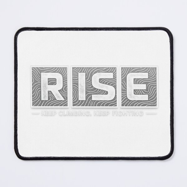 Item preview, Rise Typography Motivational T-Shirt | Keep Climbing Inspirational Streetwear Design designed and sold by IconicDesignsXd.