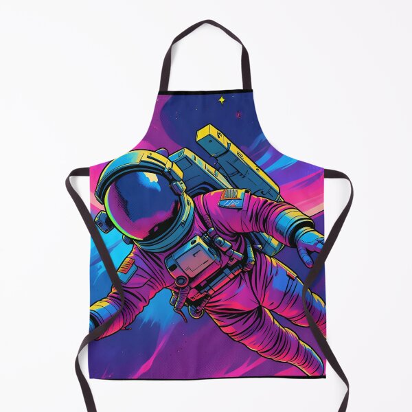 Item preview, vibrant synthwave astronaut designed and sold by Daniela`s shop.