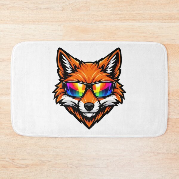 Artikelvorschau, Buntes Fuchsgesicht mit Sonnenbrille in einem auffälligen und markanten Design, das in jeder Umgebung hervorsticht entworfen und verkauft von CreativeLarysa.