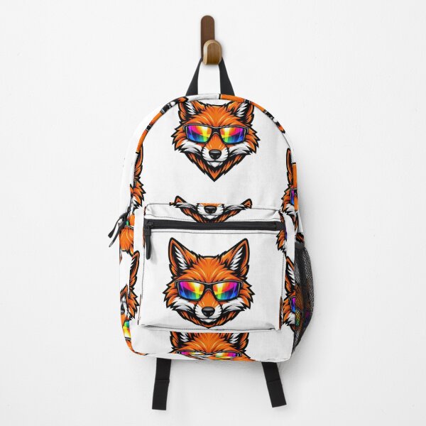 Item preview, Colorful fox face wearing sunglasses with a bright and bold design that stands out in any setting designed and sold by CreativeLarysa.