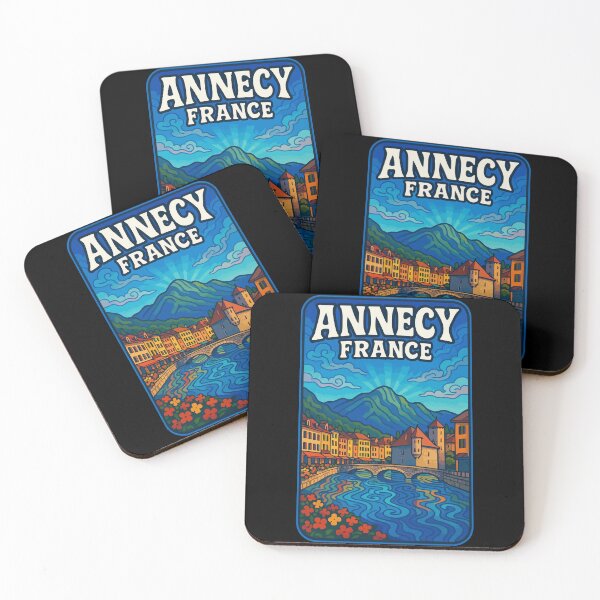Item preview, Annecy France Trippy Art Travel designed and sold by TomFrontierArt.