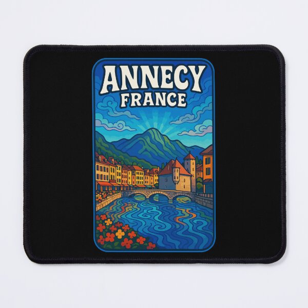Item preview, Annecy France Trippy Art Travel designed and sold by TomFrontierArt.