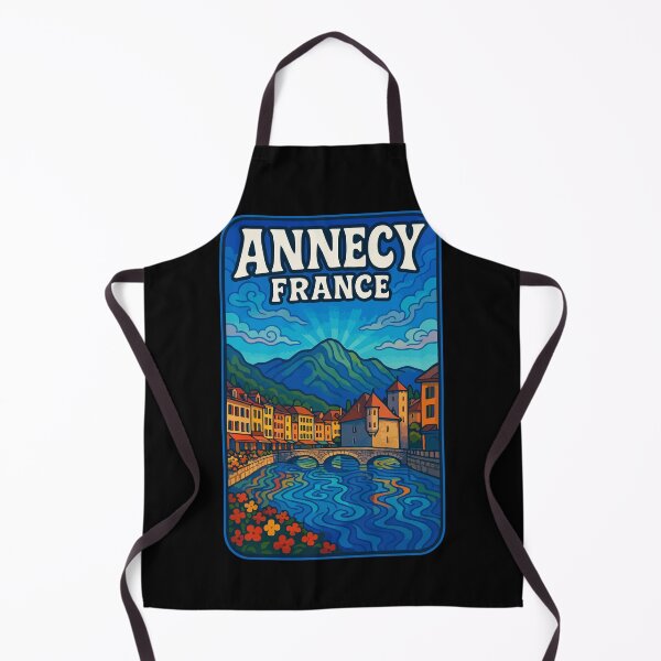 Item preview, Annecy France Trippy Art Travel designed and sold by TomFrontierArt.
