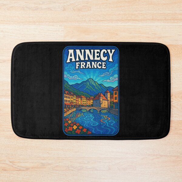 Item preview, Annecy France Trippy Art Travel designed and sold by TomFrontierArt.