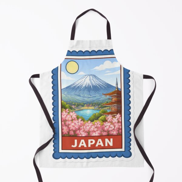 Item preview, Japan Mount Fuji Cherry Blossom Travel Stamp Sticker Magnet designed and sold by CLOUTKULT.