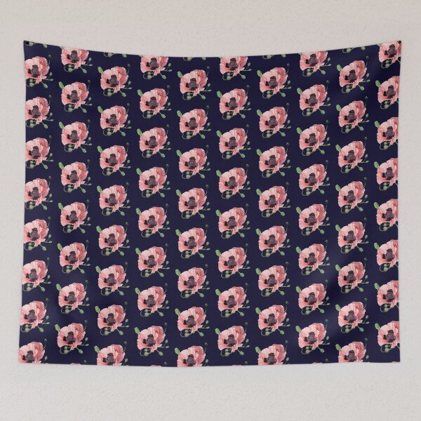 Item preview, Pink Poppy (on blue) designed and sold by Murph's Images.