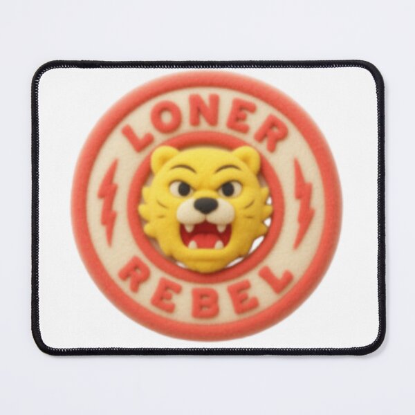 Item preview, Loner Rebel Tiger 3D Felt Texture designed and sold by MsBrillMakes.