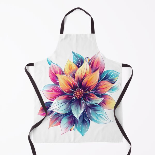 Item preview, Rainbow Fantasy Flower - Vibrant Colorful Botanical Art Print designed and sold by DesignArtist.ia.